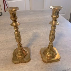 Vintage 70’s Brass Candlesticks